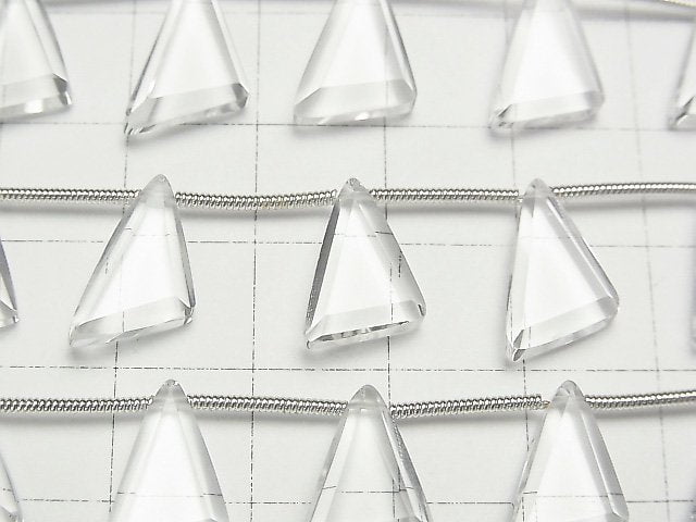 [Video] High Quality Crystal AAA Flat Triangle 10-13mm 1strand (9pcs)