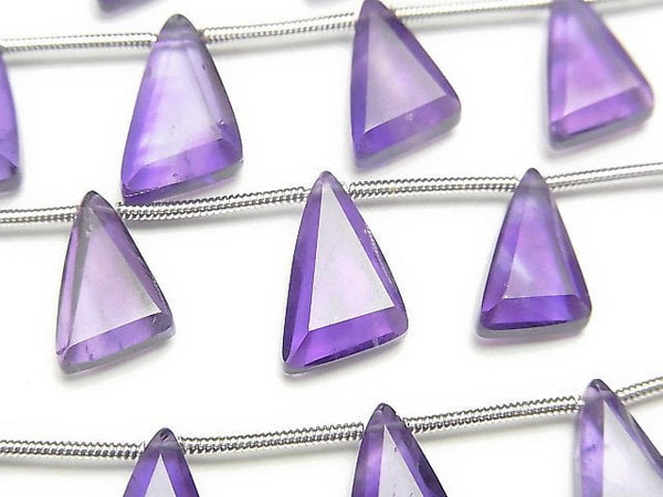 Amethyst, Triangle Gemstone Beads