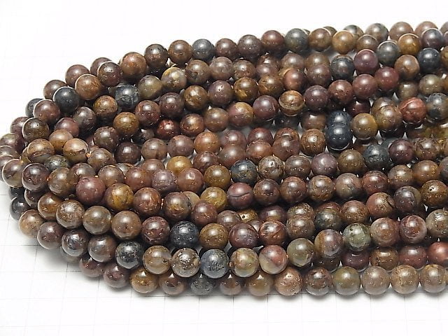 [Video] Pietersite AA++ Round 8mm half or 1strand beads (aprx.15inch / 38cm)