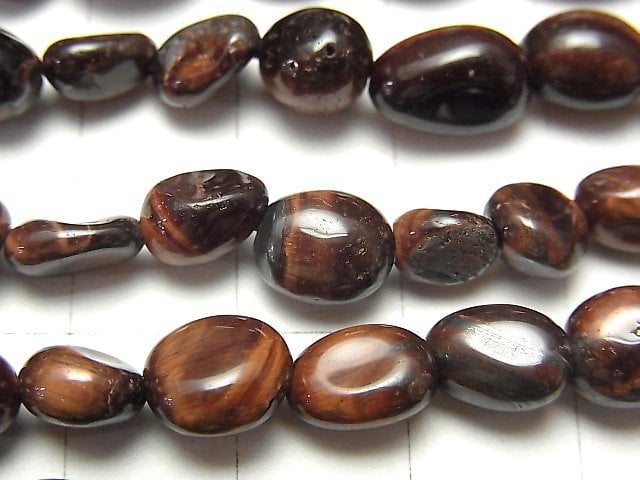 Red Tiger's Eye AA++ Nugget 1strand beads (aprx.15inch / 36cm)