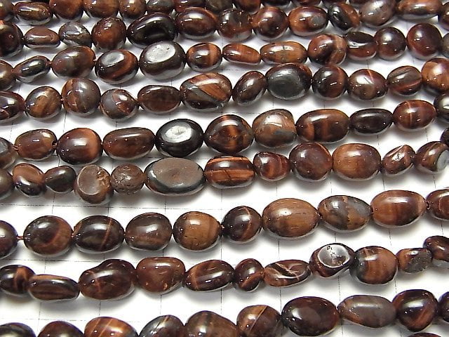 Red Tiger's Eye AA++ Nugget 1strand beads (aprx.15inch / 36cm)