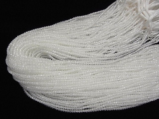[Video] High Quality! Rainbow Moonstone AAA-Faceted Round 2mm 1strand beads (approx. 15 inches/38 cm)