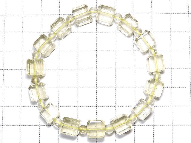 [Video] [One of a kind] Libyan Desert Glass AAA Cube & Round Bracelet NO.102