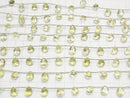 [Video] High Quality Lemon Quartz AAA Pear shape Concave Cut 10x8mm 1strand (9pcs)