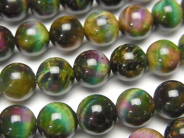 Round, Tiger's Eye Gemstone Beads