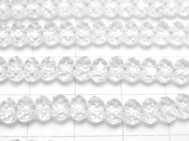 [Video]High Quality! Crystal AAA Faceted Button Roundel 6x6x3.5mm half or 1strand beads (aprx.15inch/37cm)