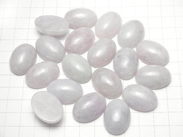 [Video] Lavender Jadeite AAA Oval Cabochon 25x18mm 1pc