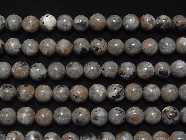 [Video] Yooperlite Round 6mm half or 1strand beads (aprx.15inch / 38cm)