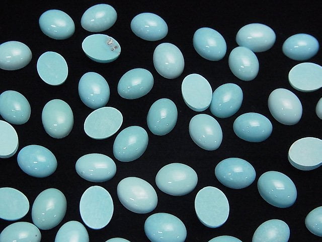 [Video] Arizona Sleeping Beauty Turquoise AAA Oval Cabochon 8x6mm 3pcs