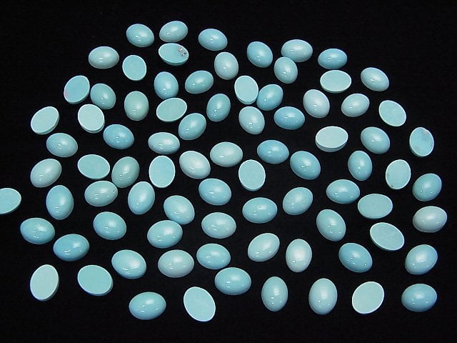 [Video] Arizona Sleeping Beauty Turquoise AAA Oval Cabochon 8x6mm 3pcs