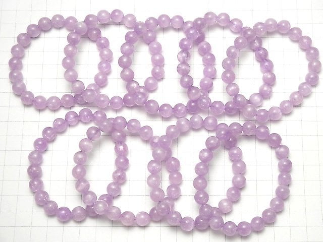 [Video] High Quality Nigeria Kunzite AAA Round 9mm Bracelet