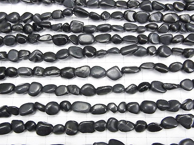 [Video] Russia Shungite AAA Nugget 1strand beads (aprx.15inch/36cm)