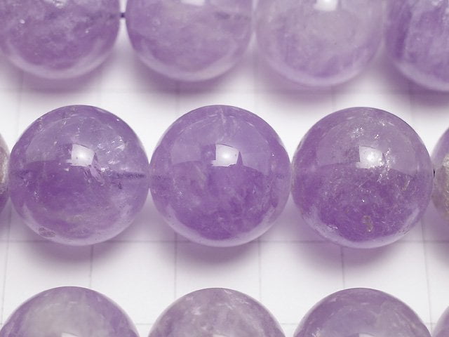 [Video] Lavender Amethyst AA++ Round 16mm 1/4 or 1strand beads (aprx.13inch/32cm)