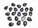 [Video] High Quality Black Labradorite AA++ Pear shape Cabochon 18x13mm 1pc
