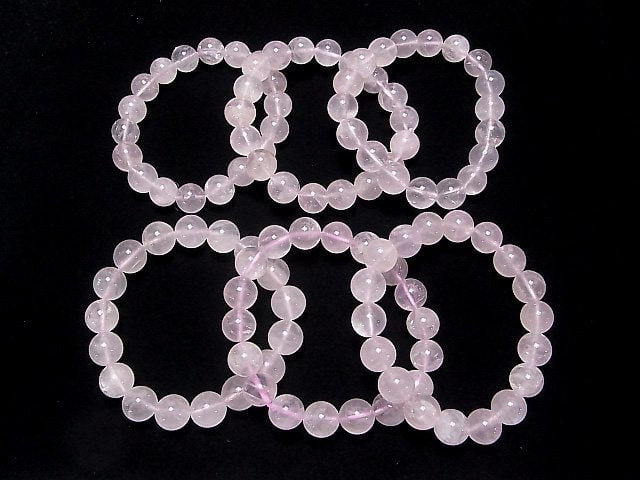 [Video] Rose Quartz AA++ Round 12mm Bracelet