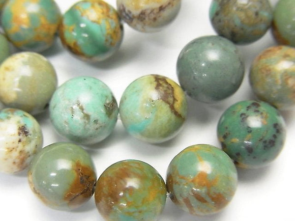 Round, Turquoise Gemstone Beads