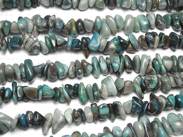 [Video]Chrysocolla AA Chips (Small Nugget ) 1strand beads (aprx.15inch/38cm)