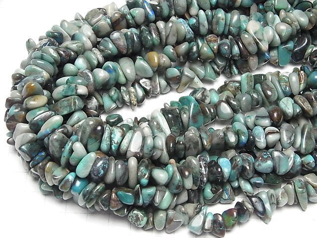 [Video]Chrysocolla AA Chips (Small Nugget ) 1strand beads (aprx.15inch/38cm)