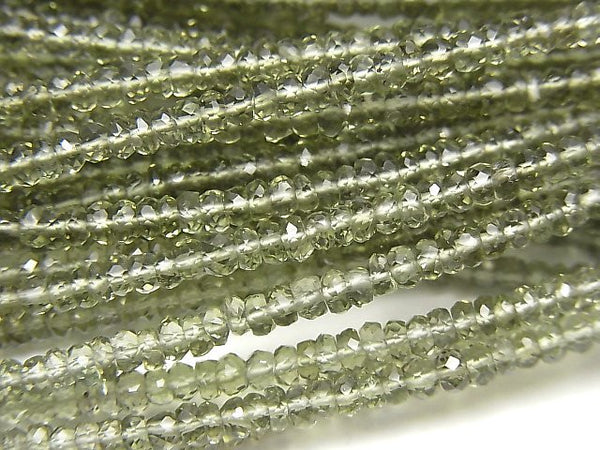 Moldavite, Roundel Gemstone Beads