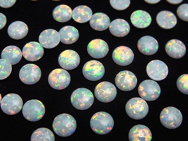 Cabochon, Synthetic Opal Gemstone Beads