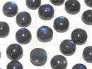 [Video]High Quality Black Labradorite AAA- Round Cabochon 8x8mm 3pcs