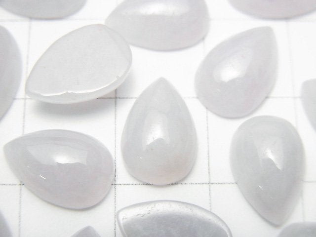 [Video] Lavender Jadeite AAA Pear shape Cabochon 12x8mm 1pc