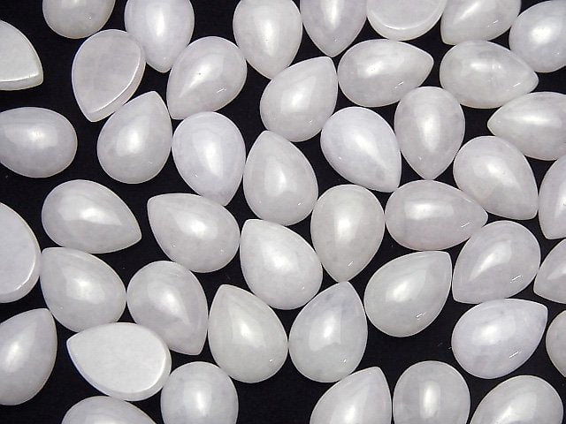 [Video] Lavender Jadeite AAA Pear shape Cabochon 14x10mm 1pc