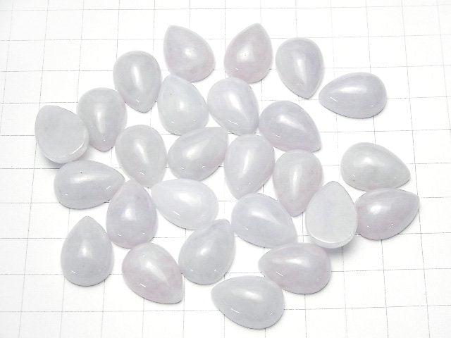 [Video] Lavender Jadeite AAA Pear shape Cabochon 18x13mm 1pc