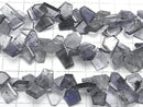 [Video] Iolite AA+ Rough Slice Faceted Half or 1 Strand Beads (approx. 7 inches/18 cm)