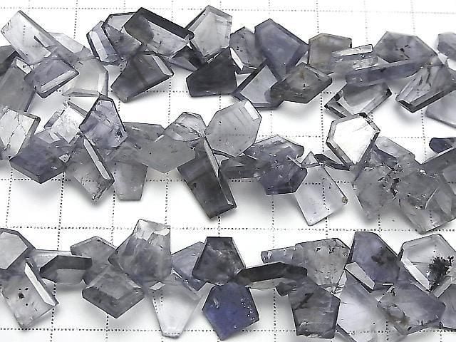 [Video] Iolite AA+ Rough Slice Faceted Half or 1 Strand Beads (approx. 7 inches/18 cm)