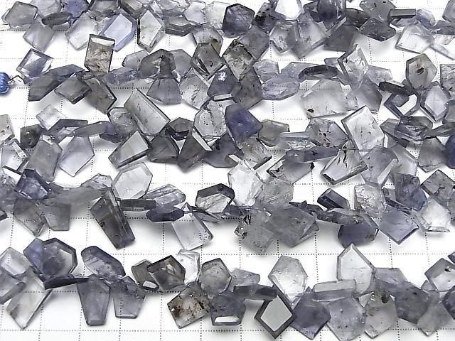 [Video] Iolite AA+ Rough Slice Faceted Half or 1 Strand Beads (approx. 7 inches/18 cm)