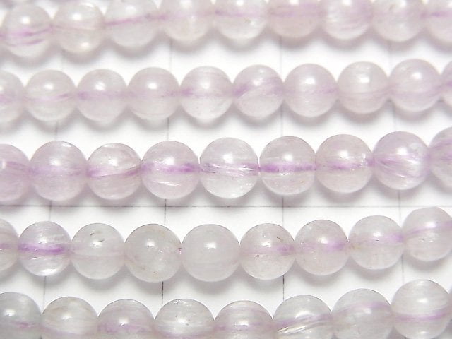 [Video] Afghanistan Kunzite AAA Round 4.5mm half or 1strand beads (aprx.15inch / 38cm)