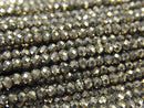 Pyrite, Roundel Gemstone Beads