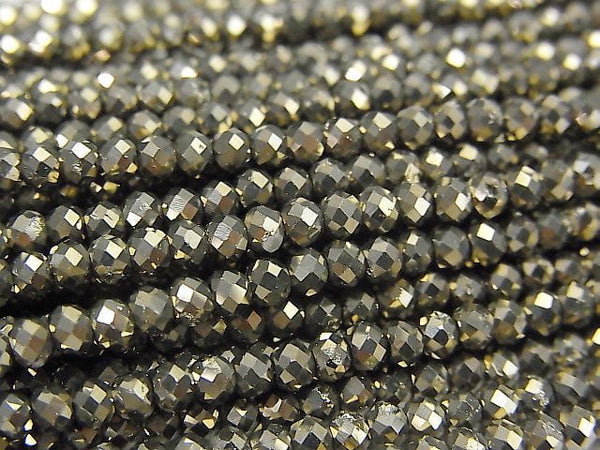 Pyrite, Roundel Gemstone Beads