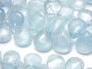 Aquamarine, Pear Shape Gemstone Beads