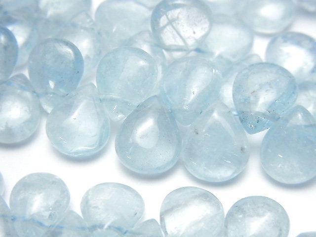 Aquamarine, Pear Shape Gemstone Beads