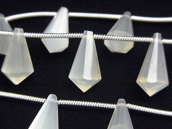 Drop, Faceted Briolette, Moonstone Gemstone Beads