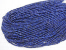 [Video] High Quality! Lapislazuli AA++ Abacus Cut 3x3x1.5mm 1strand beads (aprx.15inch / 37cm)