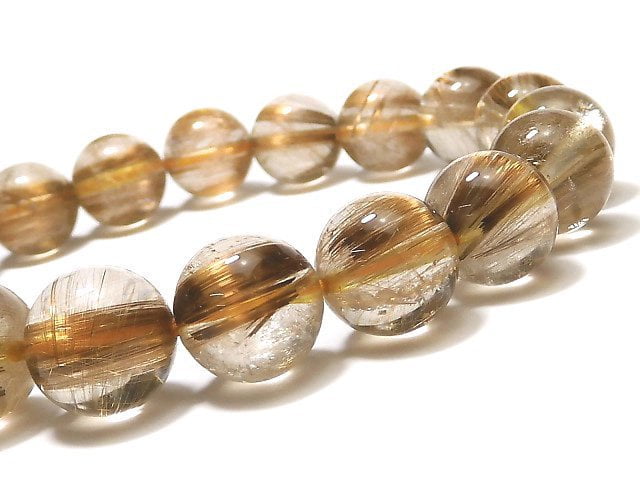 Accessories, Bracelet, One of a kind, Round, Rutilated Quartz One of a kind