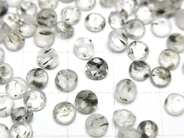 [Video] Black Aventurine Quartz Loose stone Round Faceted 5x5mm 10pcs