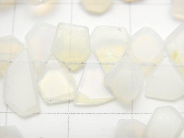 [Video] High Quality Ethiopia Opal AAA Rough Slice Faceted 1strand beads (aprx.7inch / 18cm)