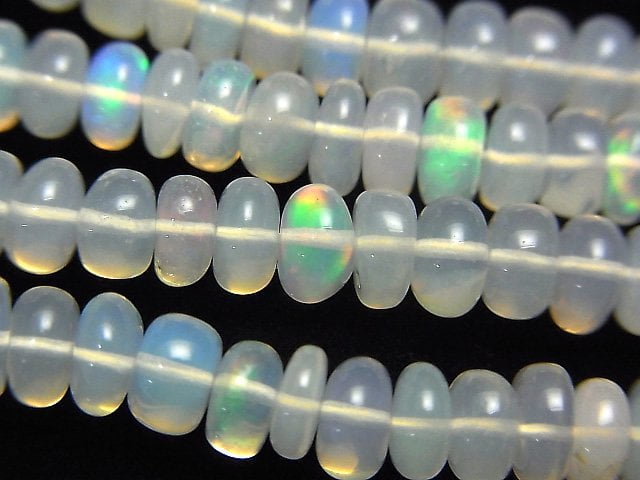 Opal, Roundel Gemstone Beads