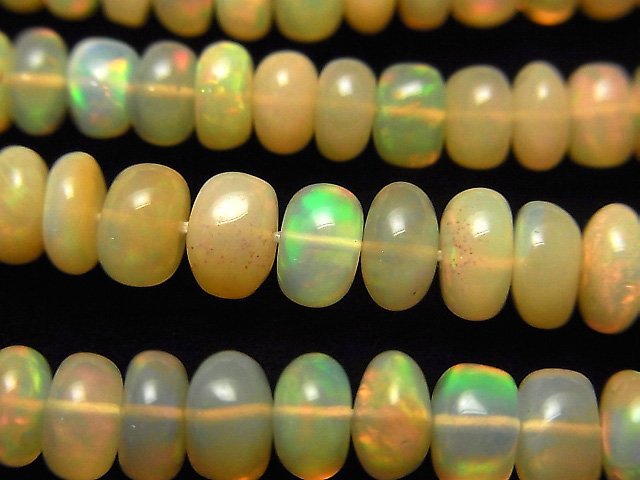 Opal, Roundel Gemstone Beads