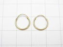 [K14 Yellow Gold] Hoop Earwire 10mm 1pair