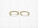 [K14 Yellow Gold] Hoop Earwire 10mm 1pair