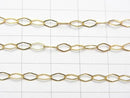 14KGF Diamond Shape Chain 5.2x2.9mm 10cm
