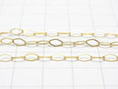 14KGF Diamond Shape Chain 5.2x2.9mm 10cm