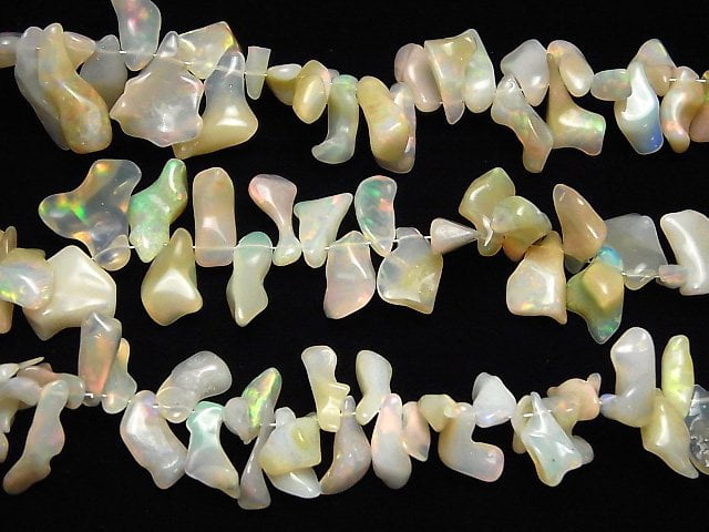 [Video] Ethiopia Opal AAA- Rough Nugget 1strand beads (aprx.15inch / 38cm)