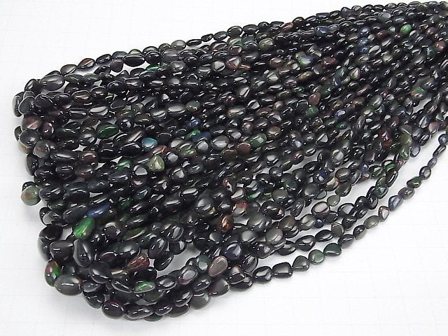 [Video] High Quality Black Opal AAA- Nugget half or 1strand beads (aprx.15inch / 38cm)