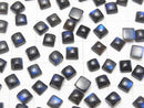 [Video]High Quality Black Labradorite AAA- Square Cabochon 5x5mm 10pcs